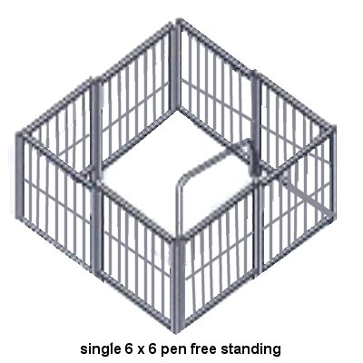 freestanding 6 x 6 goat or sheep pen