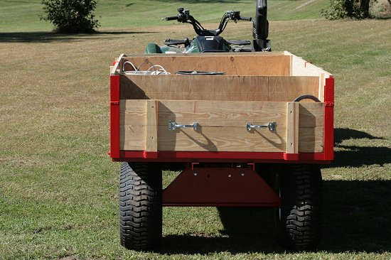 extended sides firewood trailer