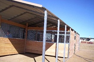 galvanized stalls